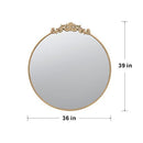 Classic Design Mirror With Baroque Inspired Frame