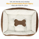 Pet Dog Bed Soft Warm Fleece Puppy Cat Bed Dog Cozy Nest Sofa Bed Cushion Mat For S/M Dog