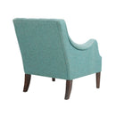 Qwen - Button Tufted Accent Chair With - Teal by HouseOfZazla