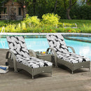 2 Piece Chaise Lounge Chair Cushion Set With Ties by HouseOfZazla