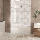 Frameless Shower Door, Smooth Sliding Tracks by HouseOfZazla