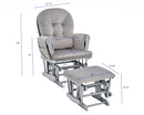 Mason - Glider And Ottoman by HouseOfZazla