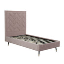 Crosby - Bed With Upholstered Headboard And Slats by HouseOfZazla