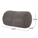 Michael - Modern Cylindrical Suede Bean Bag Chair by Unique Piece Furniture