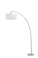 78" SILVER ARCH FLOOR LAMP WITH KD SHADE W/ DOUBLE BOX (1PC/CTN) (2.15/26.84)