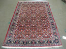 3' X 5' Handmade Knotted Indian Amritsar Floral Oriental Wool Red Rug Organic Nice