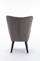 Accent chair Living Room/Bed Room, Modern Leisure Chair Silver Grey