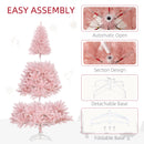 HOMCOM 6' Tall Prelit Christmas Tree