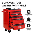 Rolling Metal Tool Chest With Drawers, Steel Storage Cabinet With Ball Bearing Slides by HouseOfZazla