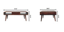 Avora - 2 Drawer Coffee Table - Brown by HouseOfZazla