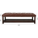 Bedroom End Of Bed Bench Tufted Upholstered End Of Bed Bench End Of Bed Entrance Shoe Bench With Nailhead Trim And Shelf Bedroom Upholstered Bench Living Room Shoe Rack Footstool
