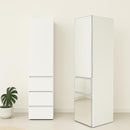 Elise - Modular Closet System With Mirror - White by HouseOfZazla
