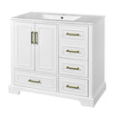 Traditional Bathroom Vanity With Soft Close Doors And Drawers by HouseOfZazla