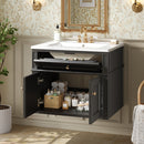 24" Wall Mounted Modern Bathroom Vanity