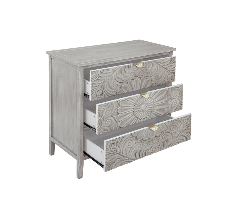 3 Drawer Cabinet, American Furniture, Suitable for Bedroom, Living Room, Study