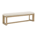 Upholstered Dining Bench - Brown by Unique Piece Furniture