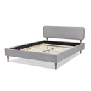 Diego - Low Upholstered Platform Bed by HouseOfZazla