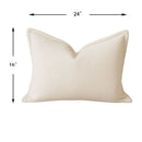 Homey Cozy Comfort Textured Throw Pillow - Ivory by HouseOfZazla