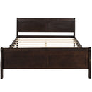 Platform Bed Frame Mattress Foundation Sleigh Bed With Headboard / Footboard / Wood Slat Suppor by HouseOfZazla