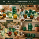 Cactus Stackable Glasses, Set of 6-10 oz