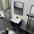 24 Inch Freestanding Bathroom Vanity With Resin Basin, 24x18