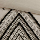 3 Piece Cotton and Flax Linen Blend Comforter Set Natural Full/Queen