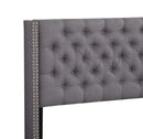 Nailhead Bed Transitional Vibrant by HouseOfZazla