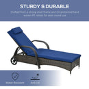 Outsunny Wicker Outdoor Chaise Lounge by HouseOfZazla