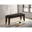 Tufted Upholstered Dining Bench - Brown by HouseOfZazla
