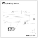 Owen - Upholstered Rectangular Storage Ottoman by Unique Piece Furniture