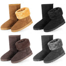 Snow Boots - Waterproof Faux Suede Mid-Calf with Warm Lining by LJGDeals