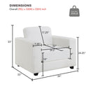 Oversized Accent Chair With Widen Arm For Living Room by HouseOfZazla