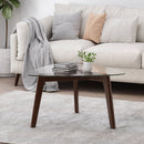 Modern Coffee Table With Wood Construction And Compact Design