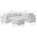 Chauncy - Sectional With Storage Ottoman by HouseOfZazla