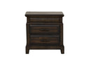 2 Drawer Nightstand Elegant Design - Mahogany by HouseOfZazla