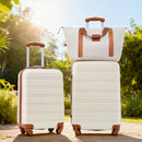 Hardshell Luggage Sets 2 Pieces + Bag Spinner Suitcase With Tsa Lock Lightweight 20" / 24" by HouseOfZazla