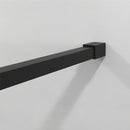 34" Shower Screen Door Walk-in Wet-room, Black, 3-panel Style