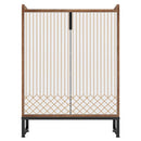 5 Tier Shoe Cabinet With Doors, Compact Entryway Storage Organizer by HouseOfZazla