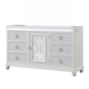 Abigale - 6 Drawer Dresser With LED (Includes Dresser Only, Mirror Not Included) - White by HouseOfZazla