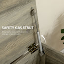 30" Farmhouse Storage Chest, Lift Top Box Organizer with Safety Hinge to Open Up 150 for Bedroom, Entryway, Living Room, Gray