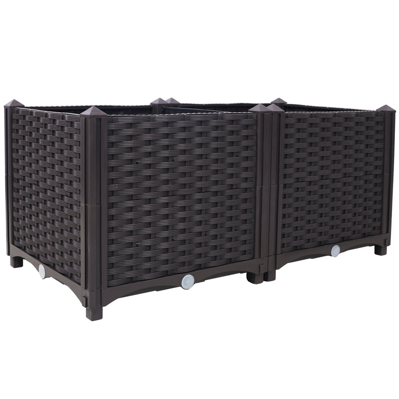 Deep Raised Garden Bed Plastic Planter Boxes, photo 4 of 9