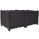 Deep Raised Garden Bed Plastic Planter Boxes