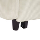 57.48" Pull-out Sofa Bed Convertible Couch 2 Seat Loveseat Sofa Modern Sleeper Sofa with Two Throw Pillows and USB Ports for Living Room, Beige