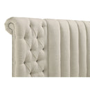Santiago - Upholstered Round Storage Bed With Built In Charging Ports by HouseOfZazla