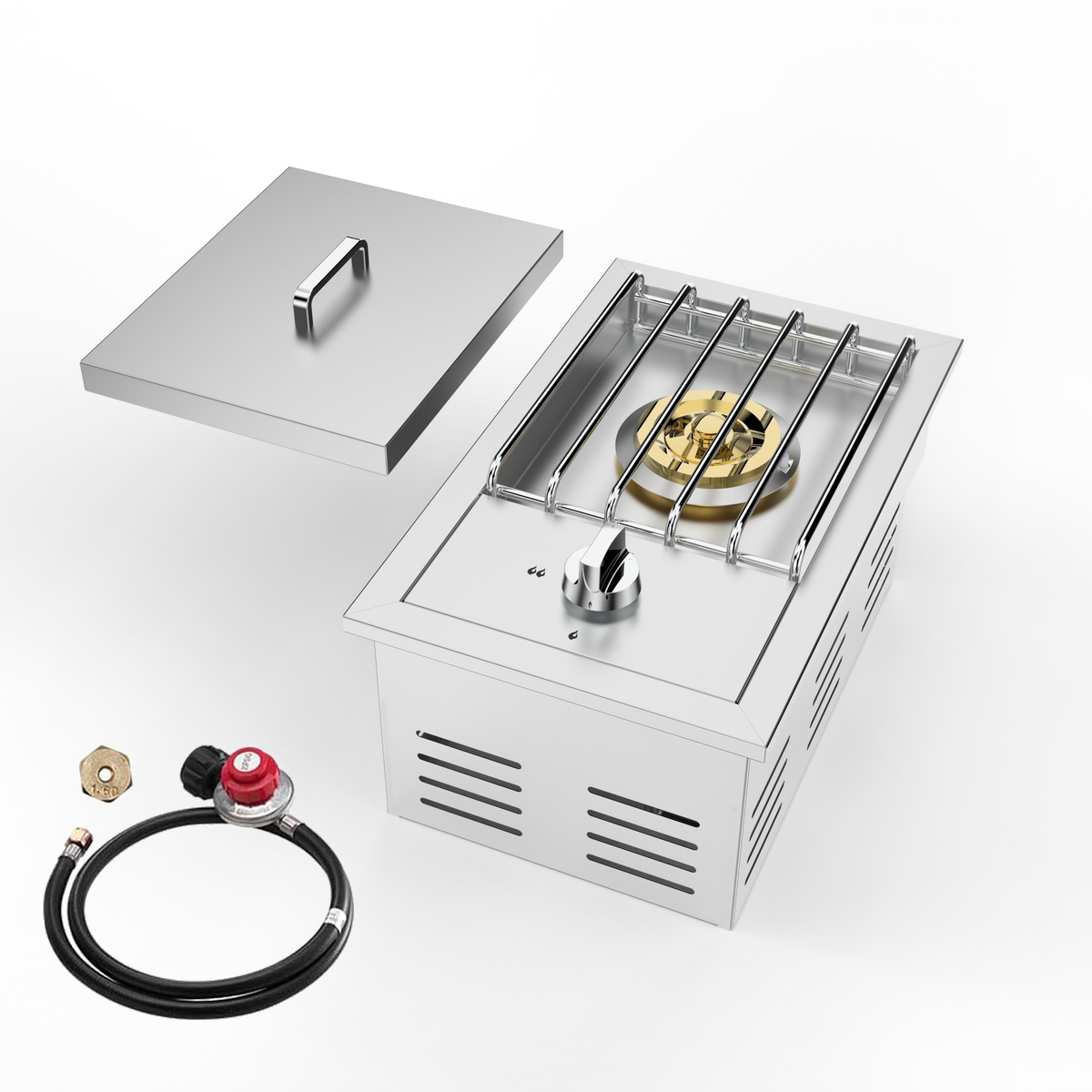 Single Grilling Side Burner, 15,000BTU Liquid Propane, photo 4 of 10