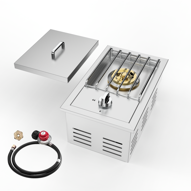 Single Grilling Side Burner, 15,000BTU Liquid Propane, photo 4 of 10