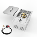 Single Grilling Side Burner, 15,000BTU Liquid Propane