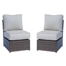 Modern Wicker Outdoor Seating Set With Cushions by HouseOfZazla