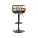 Modern Swivel Bar Stools Adjustable Counter Chairs With Footrest (Set of 2) by HouseOfZazla