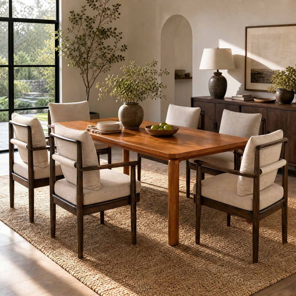 7-Piece Mid-Century Dining Set